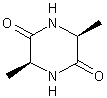 环(丙氨酰-丙氨酰)结构式