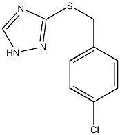 3-[(4-氯苄基)硫代]-1H-1,2,4-三唑结构式