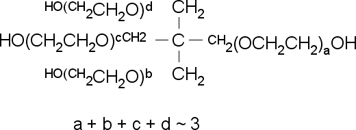 季戊四醇乙氧酸结构式