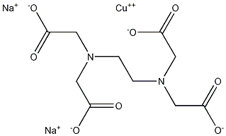 乙二胺基四乙酸铜二钠盐结构式