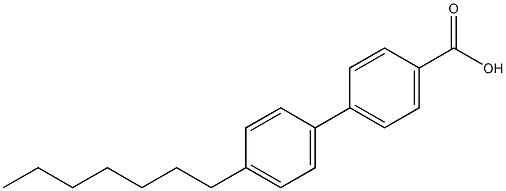 4-庚基-4´-联苯羧酸结构式