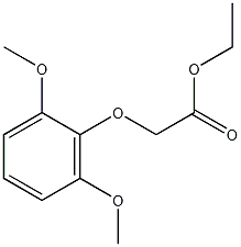 2,6-二甲氧基苯氧乙酸乙酯结构式