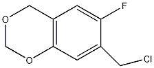 8-(氯甲基)-6-氟苯并-1,3-二噁烷结构式