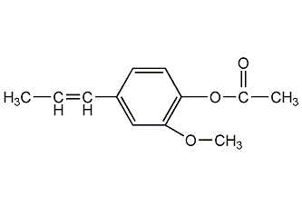 乙酸异丁香酚酯结构式