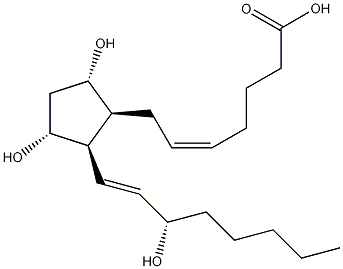 8-异前列腺素F2α结构式