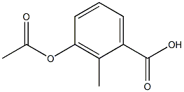 3-乙酰氧基-2-甲基苯甲酸结构式