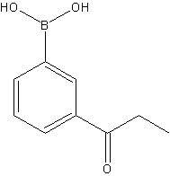3-丙酰苯基硼酸结构式