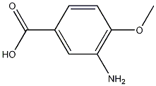 3-氨基-4-甲氧基苯甲酸结构式