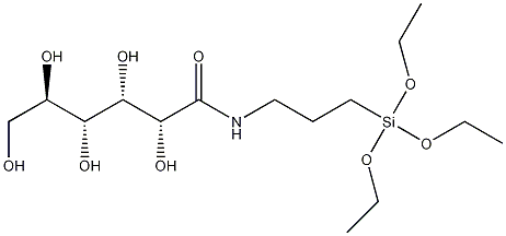 N-(3-三乙氧硅基丙基)葡糖酰胺结构式