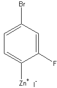 4-溴-2-氟苯基碘化锌结构式