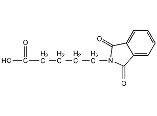 5-(1,3-二氧-1,3-二氢异吲哚-2-基)戊酸结构式