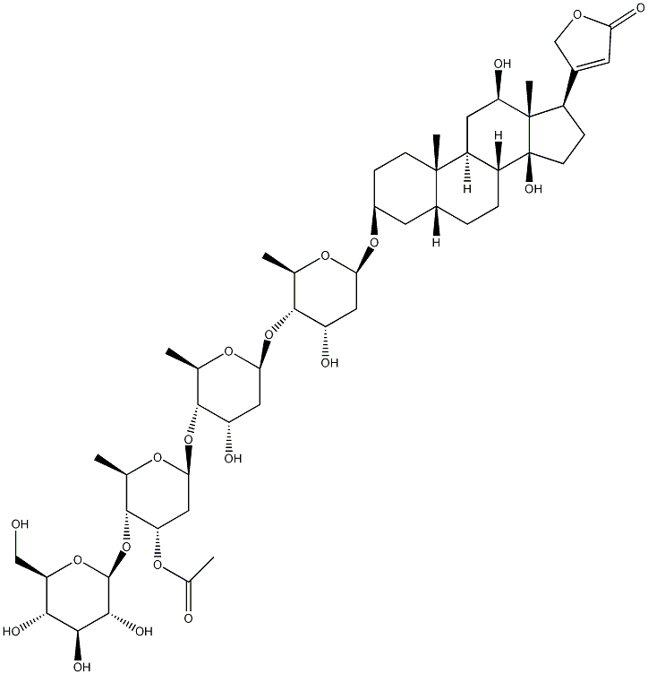 毛花洋地黄苷结构式