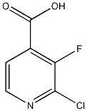 2-氯-3-氟异烟酸结构式