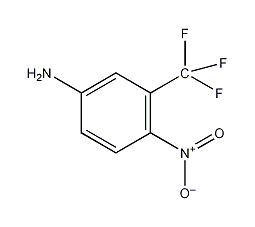 5-氨基-2-硝基三氟甲苯结构式