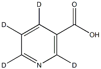 3-吡啶-d4-羧酸结构式