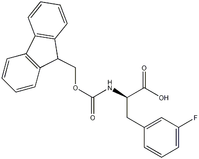 (S)-N-FMOC-3-氟苯丙氨酸结构式