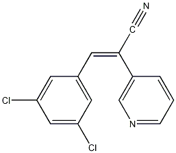 2-(3',5'-二氯苯基)-1-(3"-吡啶基)丙烯腈结构式