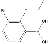 3-溴-2-乙氧基苯硼酸结构式
