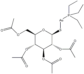 醋硫葡金结构式