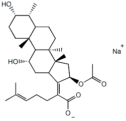 夫西地酸钠结构式