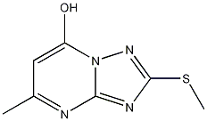 7-羟基-5-甲基-2-甲硫基均三唑[1,5-a]嘧啶结构式