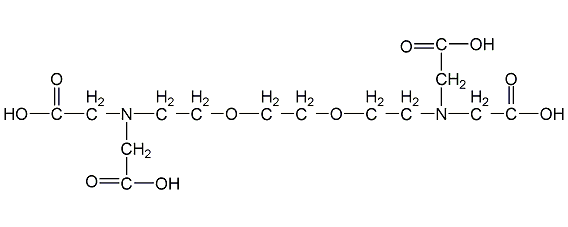 乙二醇双氨乙基醚四乙酸结构式