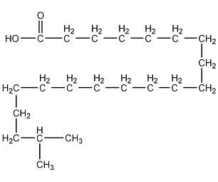 19-甲基二十(烷)酸结构式