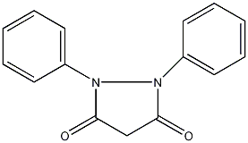 1,2-二苯-3,5吡唑二酮结构式