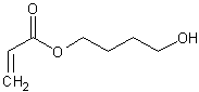 4-羟基丁基丙烯酸结构式