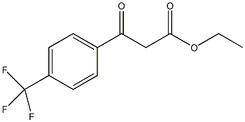 (4-三氟甲基苯甲酰基)乙酸乙酯结构式