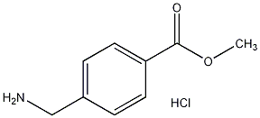 4-氨甲基苯甲酸甲酯盐酸盐结构式