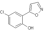 4-氯-2-(5-异唑基)苯酚结构式