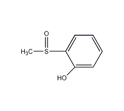 2-(甲基亚磺酰)苯酚结构式