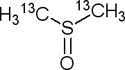 二甲基亚砜-13C2结构式