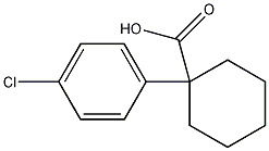 1-(4-氯苯基)环己烷-1-羧酸结构式