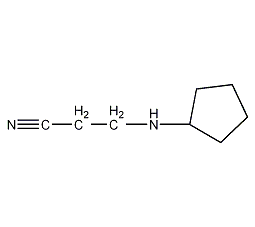 3-(环戊基氨基)丙腈结构式