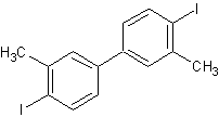 3,3'二甲基-4,4'-二碘联苯结构式