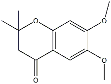 6,7-二甲氧基-2,2-二甲基-4-色满酮结构式