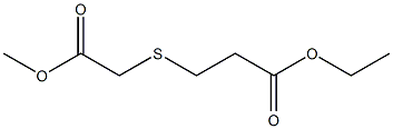 3-((2-甲氧基-2-羰基乙基)硫代)丙酸乙酯结构式