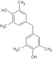 4,4'-亚甲基双(2,6-二甲基酚)结构式