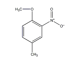 4-甲基-2-硝基苯甲醚结构式