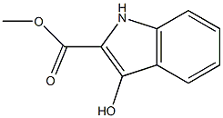 甲基 3-羟基吲哚-2-羧酸盐结构式