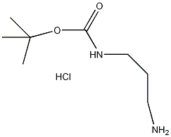 N-Boc-1,3-二氨基丙烷盐酸盐结构式