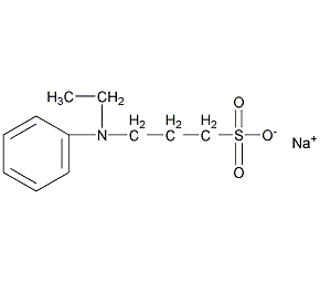 N-乙基-N-(3-磺丙基)苯胺钠盐结构式