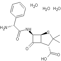 氨苄青霉素结构式