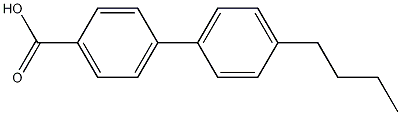 4-丁基-4'-联苯羧酸结构式