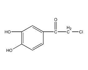 2-氯-3',4'-二羟基苯乙酮结构式