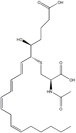 N-乙酰白三烯E4结构式