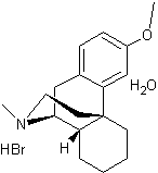 氢溴酸右美沙芬结构式