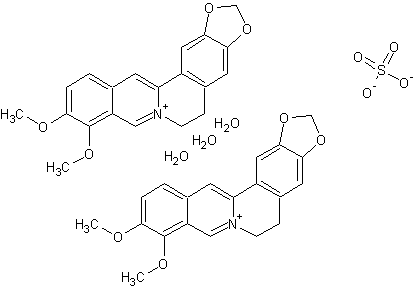 硫酸小檗碱结构式